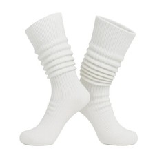 Calzini donna cotone slouch extra lunghi scrunch stivali al ginocchio 1 paio