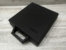 VALIGETTA NERA 24 PORTA CASSETTE MUSICASSETTE MC PLASTICA RIGIDA VINTAGE ANNI 80