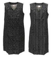 Knopfkittel Baumwolle schwarz