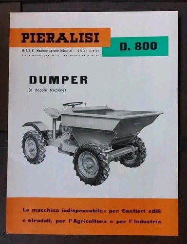 Dumper pieralisi d800 - pieralisi,