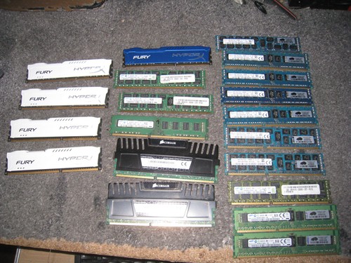 Joblot sticks ram non - x,