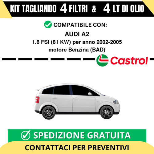 Tagliando per audi 6 - per, 1.6