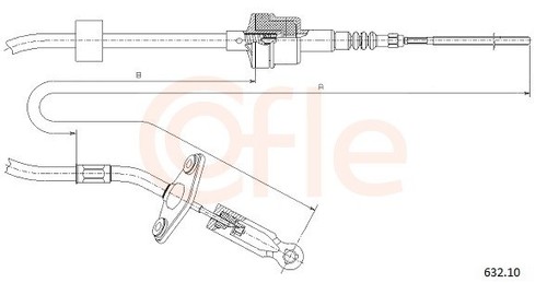 Cavo comando frizione cofle - cavo,