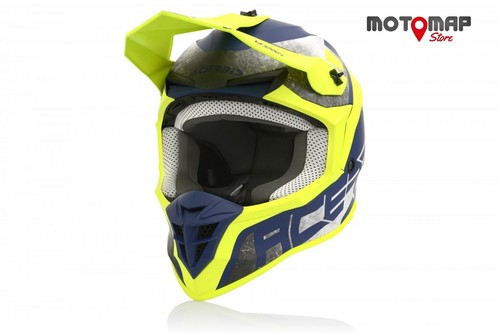 Casco acerbis linear giallo - linear,