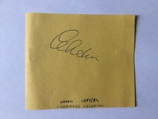 Autografo COSTANZO CELESTINI-SSC Napoli/Napoli 83/84-foglio-DI PERSONA