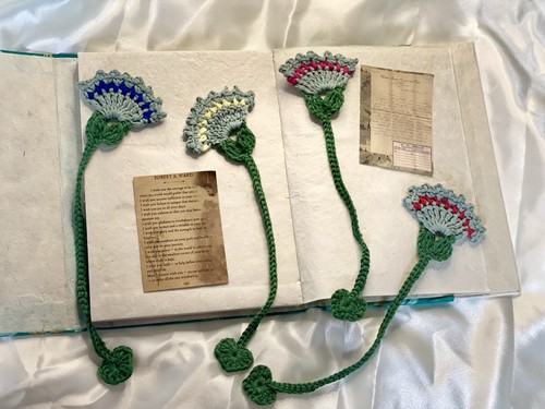 Crochet bookmark pressed - crochet,