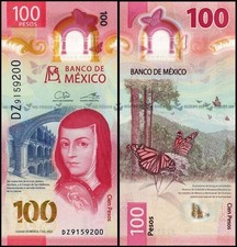 Messico 100 pesos, 2022, P-134h.2, polimero UNC