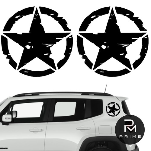 Adesivo stella militare - adesivo,