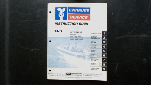 Evinrude 115 140 manuale - evinrude, hp