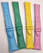 Pregiato cinturino artigianale lucertola color rolex beach 20/16mm 6.5x10.5cm