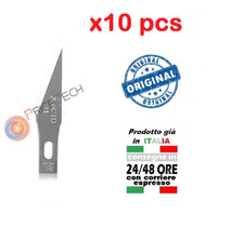 KIT LAME PER BISTURI IN ACCIAIO RICAMBIO PER CUTTER TAGLIABALSA KIT da 10 PCS