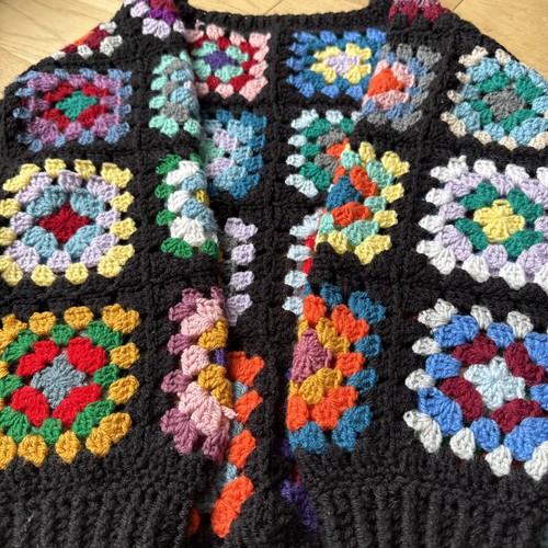Cardigan maglione quadrato