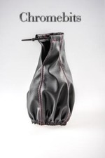 Opel Astra Meriva Zafira Pomello Leva Del Cambio Cover Bastone Nero Cuffia Rosso