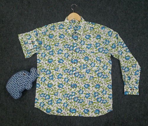 Camicia uomo sposo cotone blu