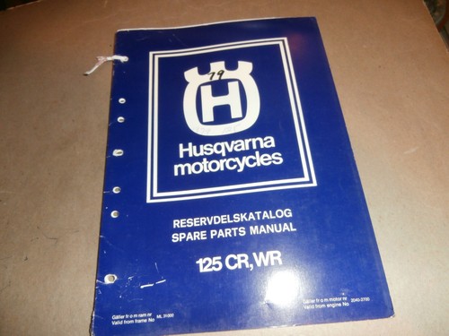 Manuale ricambi moto husqvarna - moto,