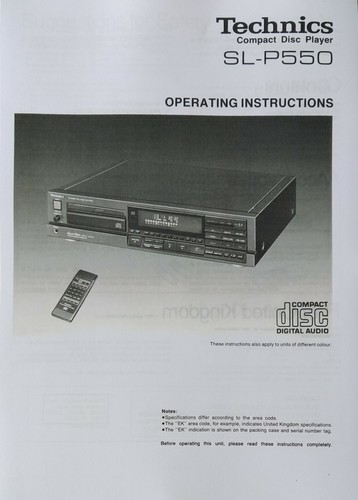 Technics p550 lettore cd - lettore,