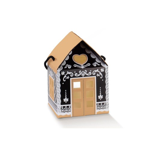 10x black little houses - 10x,