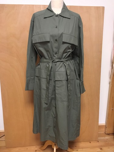 Abito camicia zara verde oliva - zara,