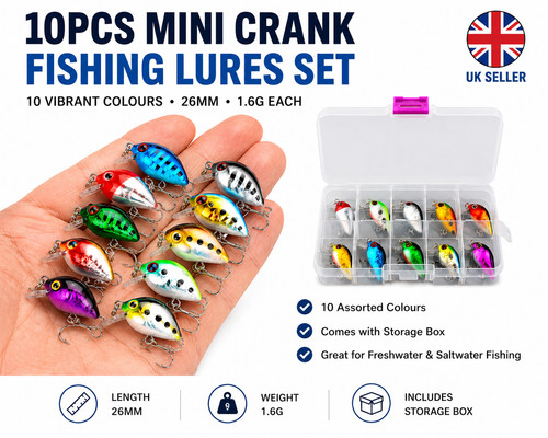 10pz mini esche - pesca, a