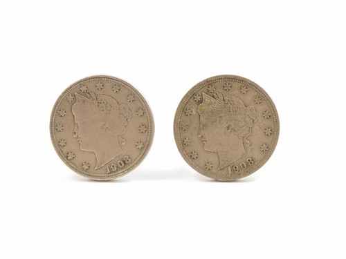 Liberty nickel gemelli spilla - nickel,