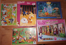 LOTTO 5 x JIGSAW PUZZLES DISNEY CLASSICS SCHMIDT JUMBO, BAMBI- CINDERELLA ..