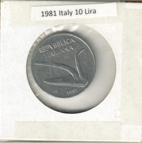 Italy 1981 10 lire - 1981,