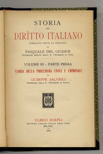 Storia della procedura - , civile