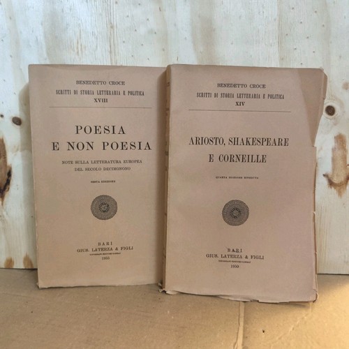 Benedetto croce poesia e - -, non
