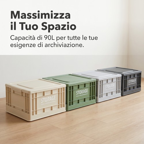 Cesta portaoggetti pieghevole