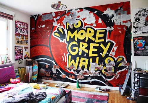 Decorazione parati graffiti - decorazione,