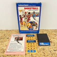 Basketball Intellivision completo Pal version gioco per Mattel Electronics