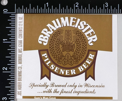 Etichetta birra braumeister - birra,