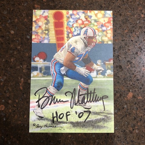 Bruce matthews autografato - bruce,