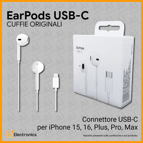 Cuffie apple earpods usb - cuffie, usb-c