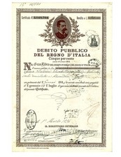 1901 DEBITO PUBBLICO REGNO