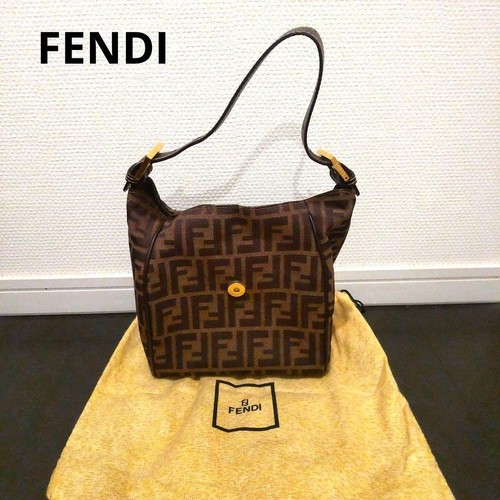 Fendi brown zucca pattern - brown,