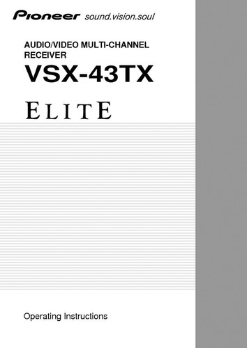 Pioneer vsx 43tx - vsx-43tx, ricevitore