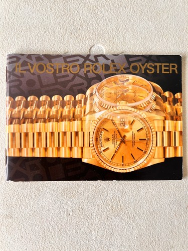 Booklet rolex originale - booklet,