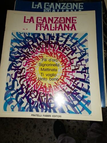 Canzone italiana fascicolo - canzone, italiana-fascicolo