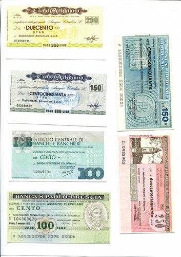 Collezione miniassegni a - collezione,