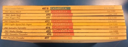 Casabella annata completa 1983 - annata,