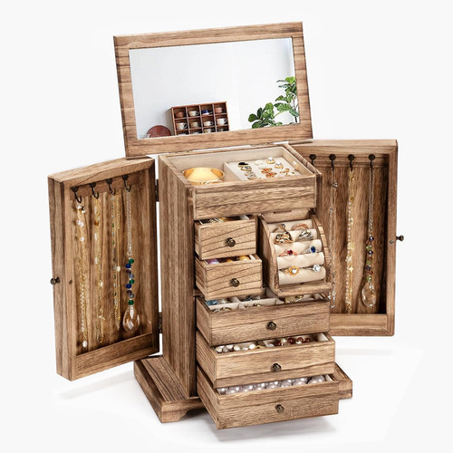 Portagioie rustico legno - portagioie,