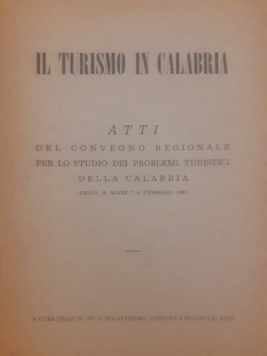 Turismo calabria atti - turismo, in
