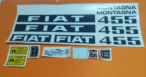 Adesivi decalcomanie fiat 455 - adesivi,