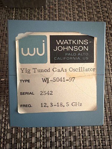 Watkins johnson 5041 yig - johnson, wj-5041-97
