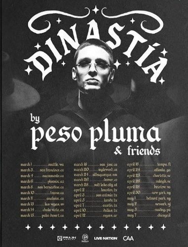 Peso pluma dinastia tour 2026 - dinastia,