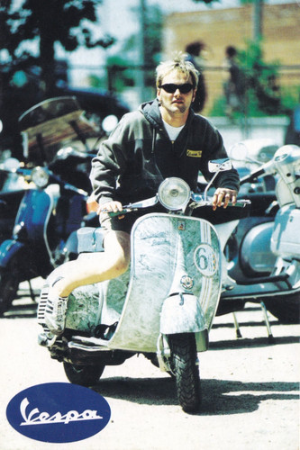 Cartolina pubblicitaria vespa - cartolina, ,vespa