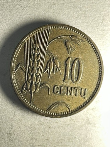 Moneta lituania centesimi - lituania, 10