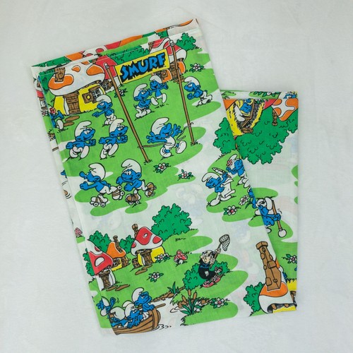 Lenzuolo piatto puffi vintage