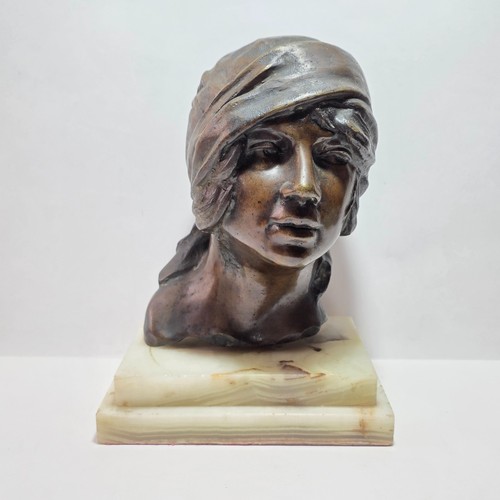 Scultura busto donna bronzo - scultura,